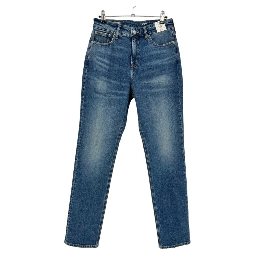 J. Crew Curvy Full Length Classic Straight Jeans Size 27T Tall